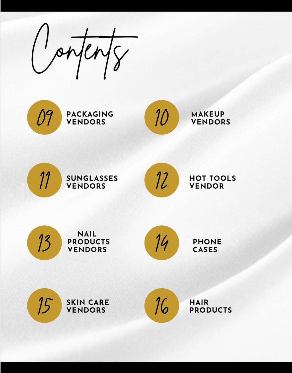 THE ULTIMATE VENDOR LIST EBOOK VOL 1