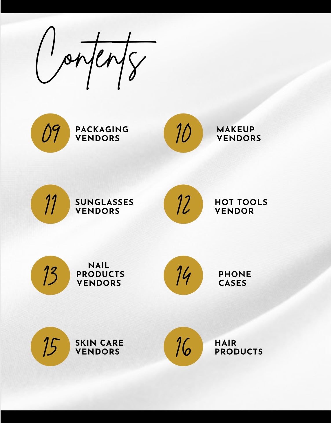 THE ULTIMATE VENDOR LIST EBOOK VOL 1