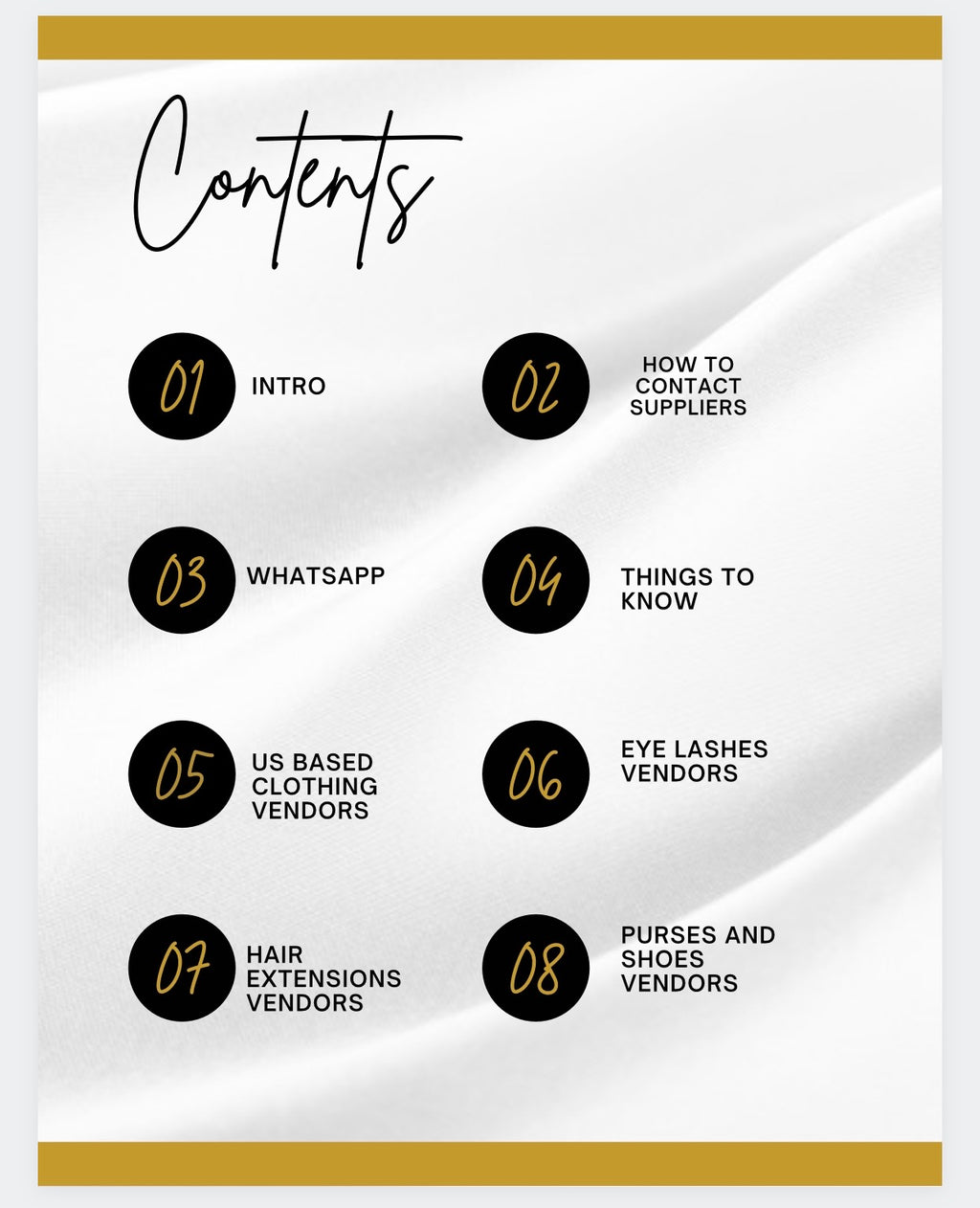 THE ULTIMATE VENDOR LIST EBOOK VOL 1