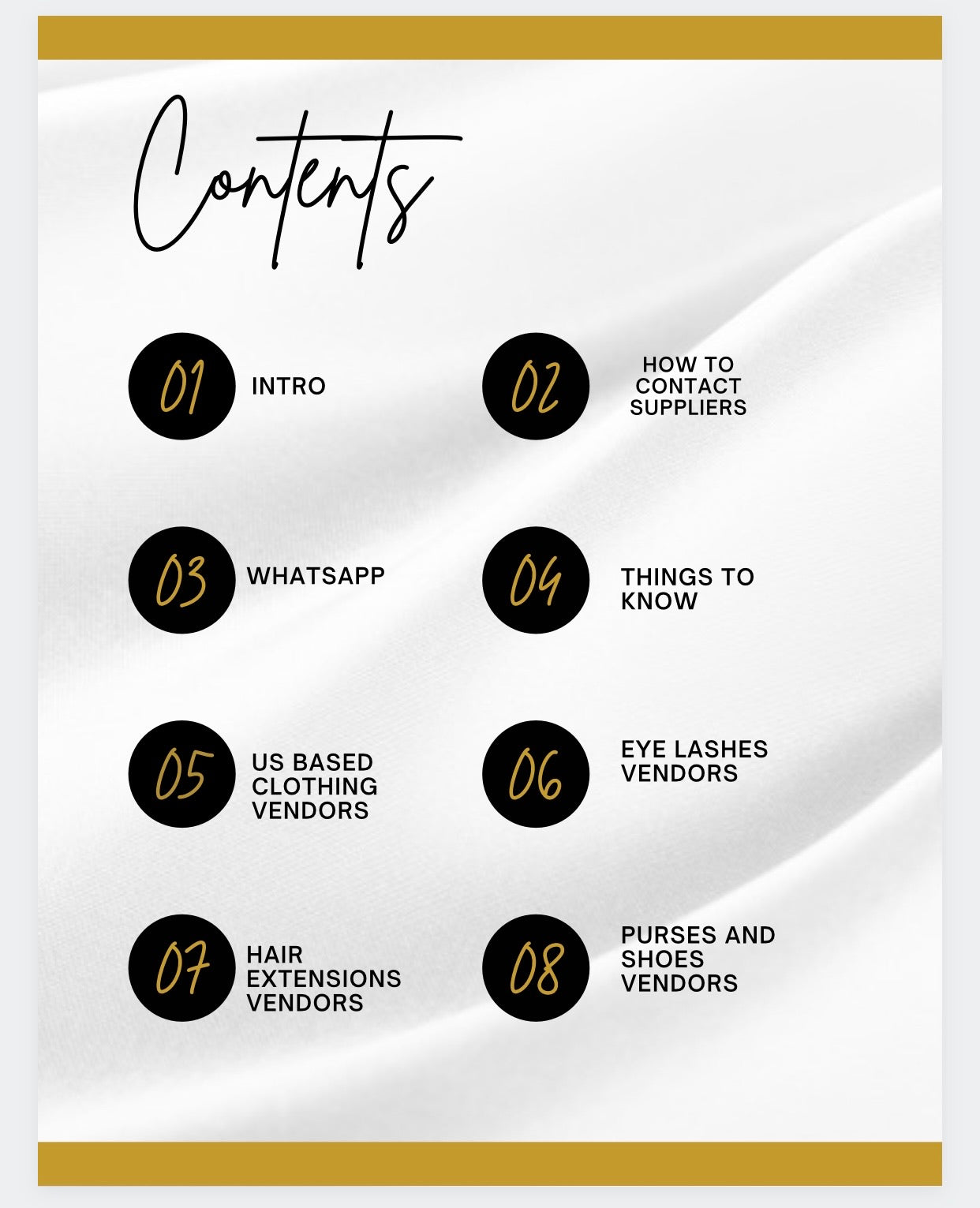 THE ULTIMATE VENDOR LIST EBOOK VOL 1